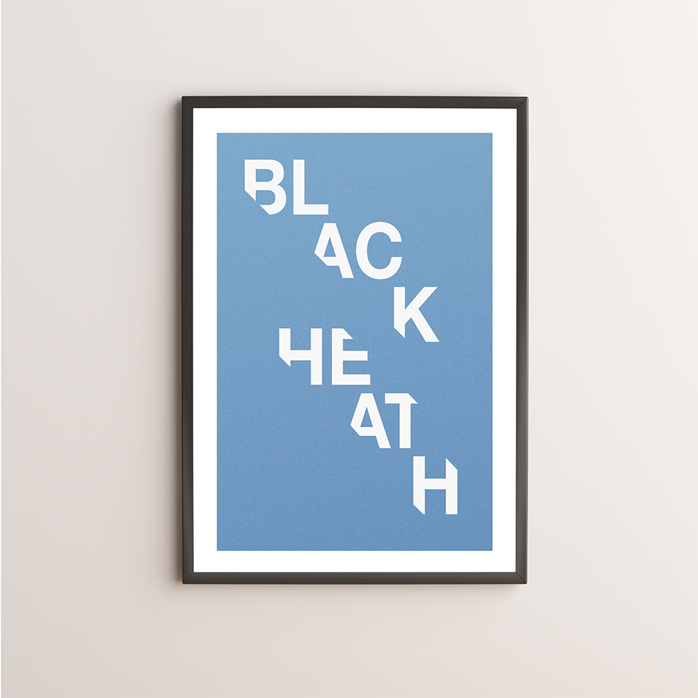 Blackheath Typography Giclée Art Print