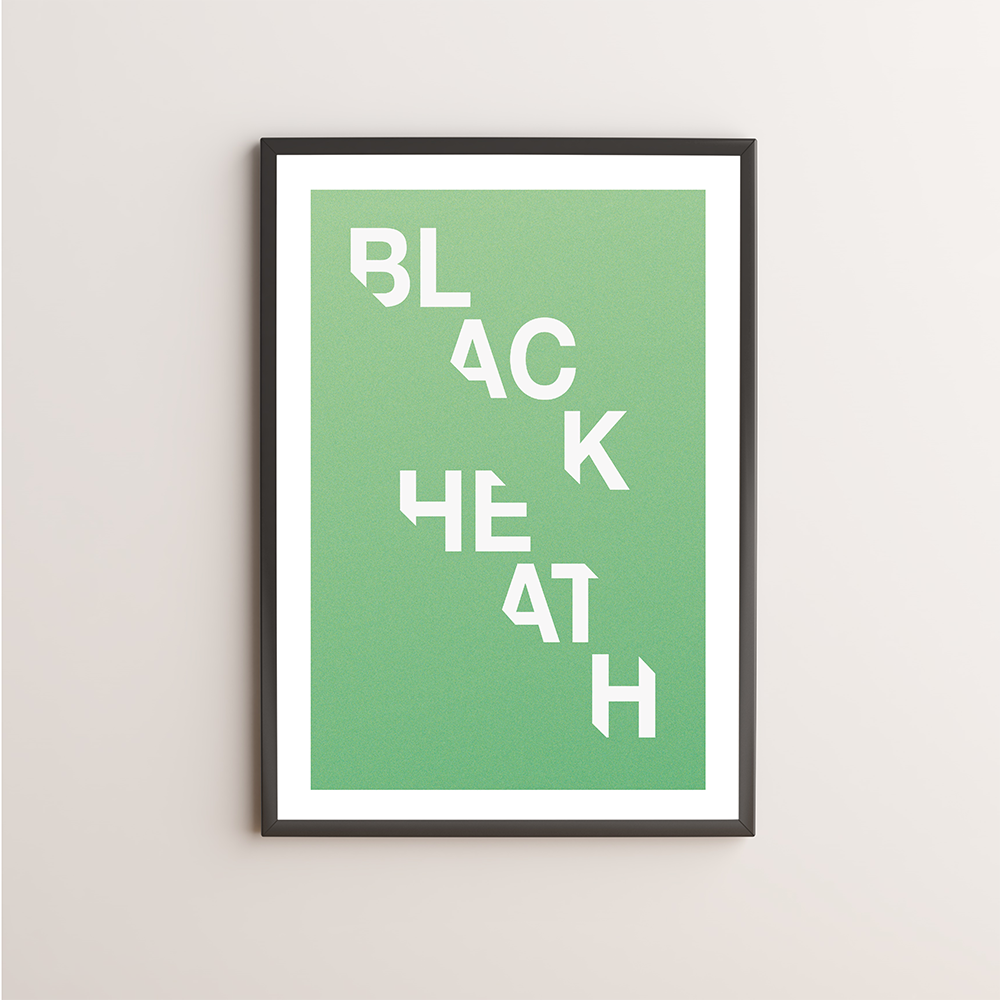 Blackheath Typography Giclée Art Print