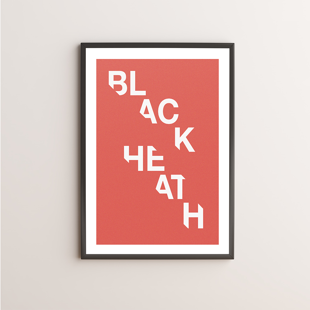 Blackheath Typography Giclée Art Print