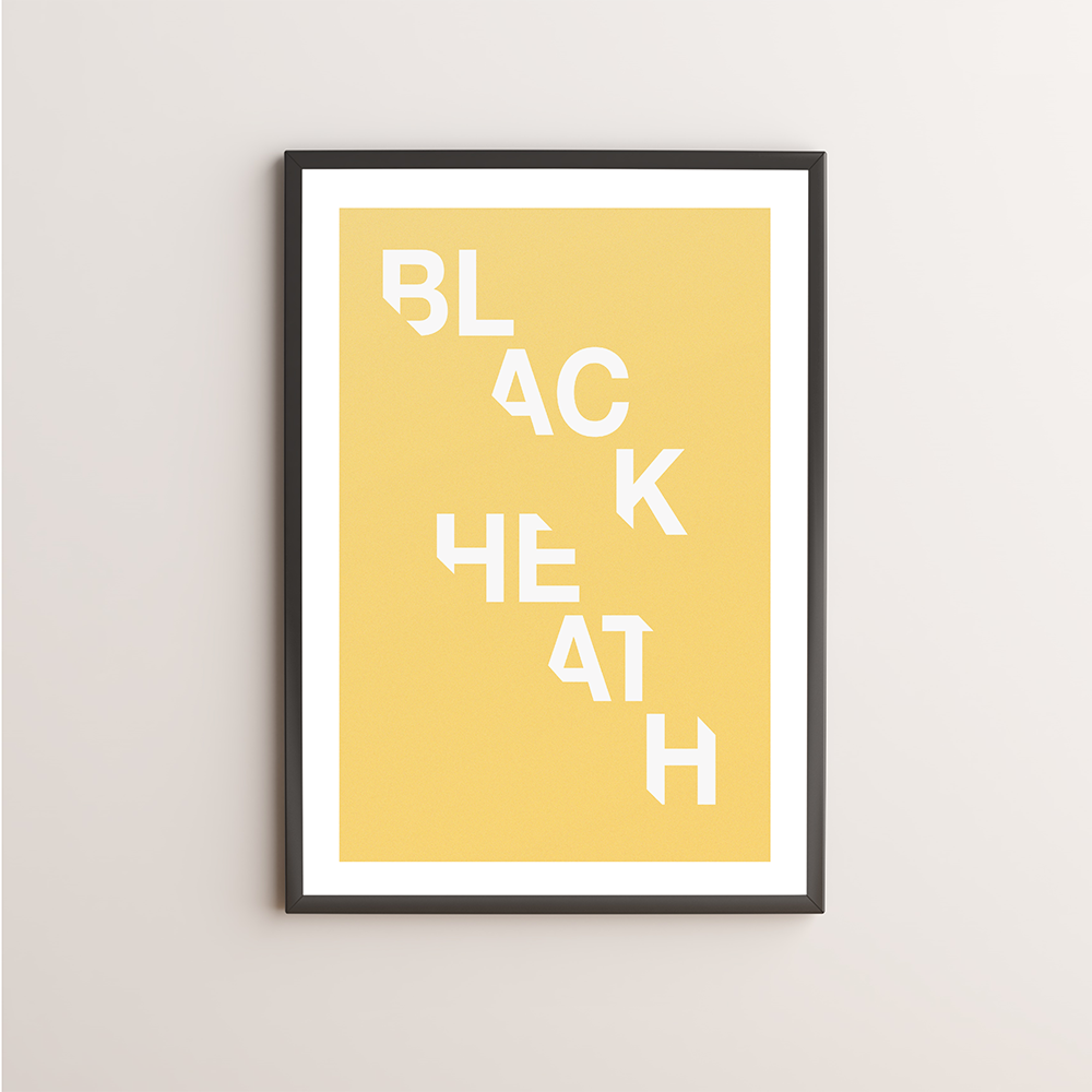 Blackheath Typography Giclée Art Print