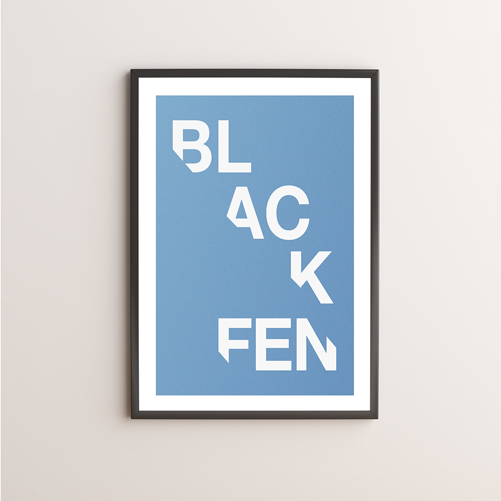 Blackfen Typography Giclée Art Print 