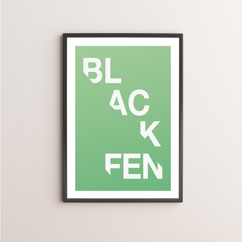 Blackfen Typography Giclée Art Print 