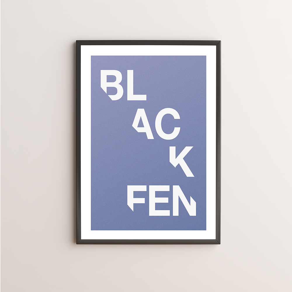 Blackfen Typography Giclée Art Print 