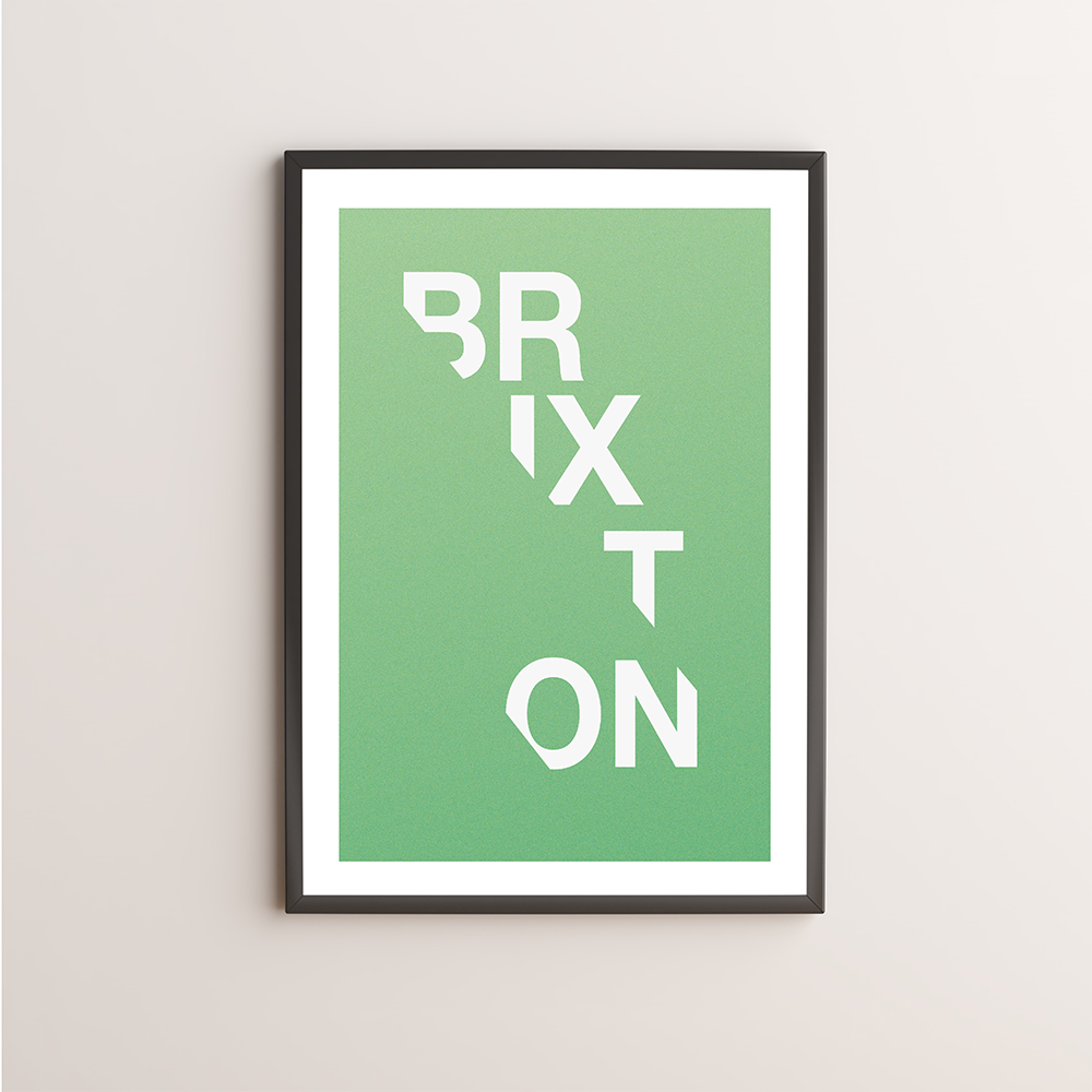 Brixton Typography Giclée Art Print