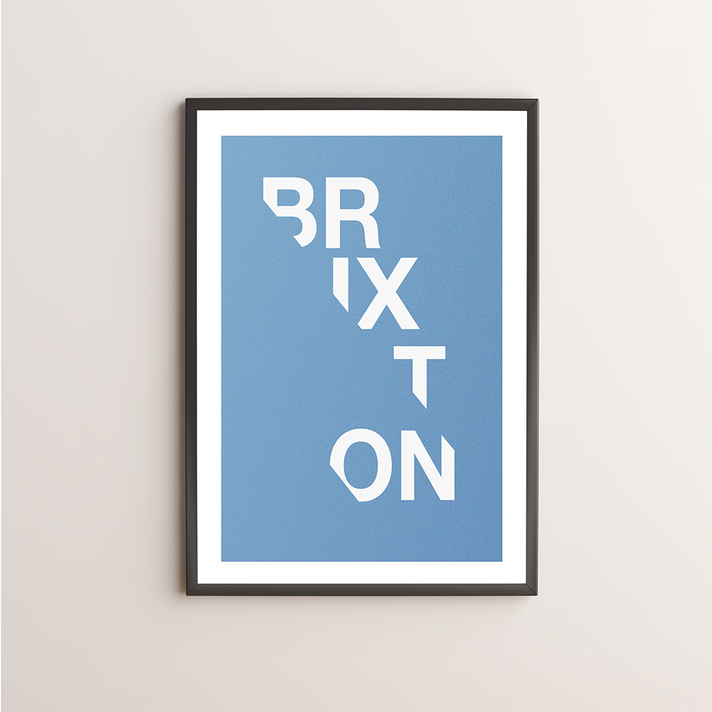 Brixton Typography Giclée Art Print