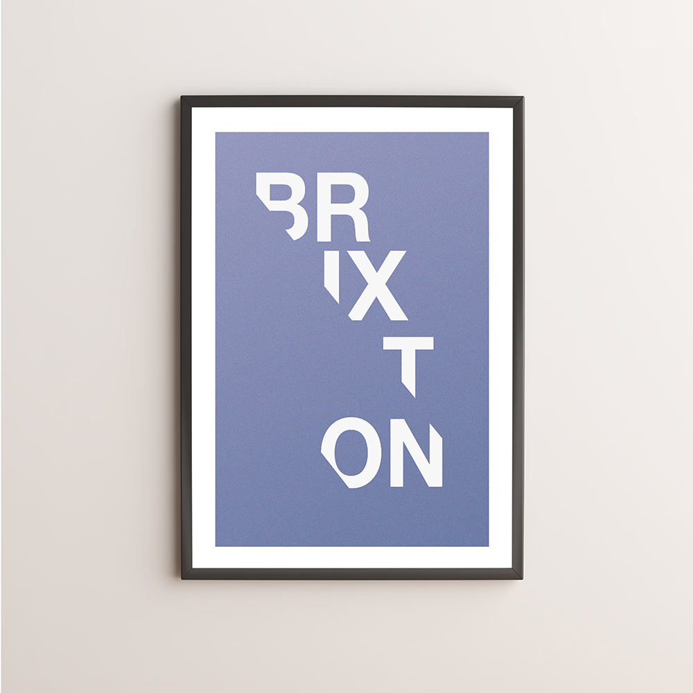 Brixton Typography Giclée Art Print