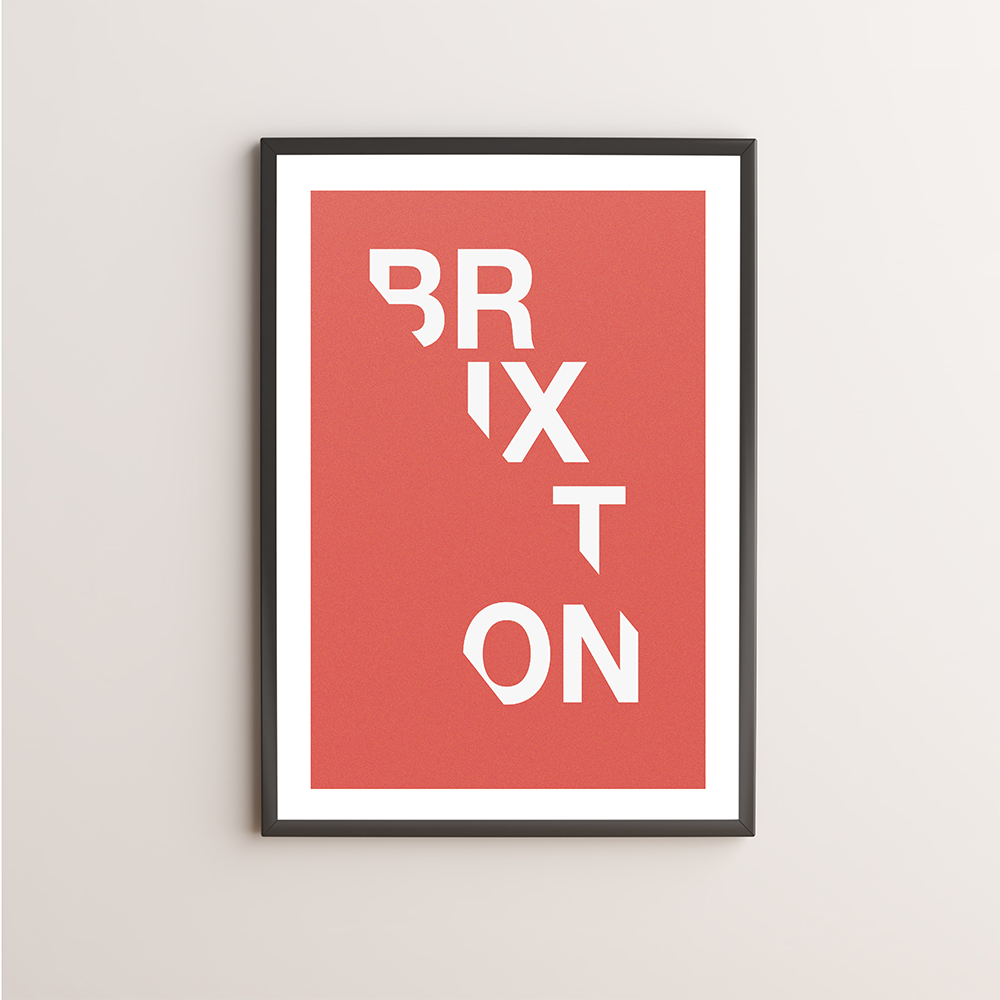 Brixton Typography Giclée Art Print