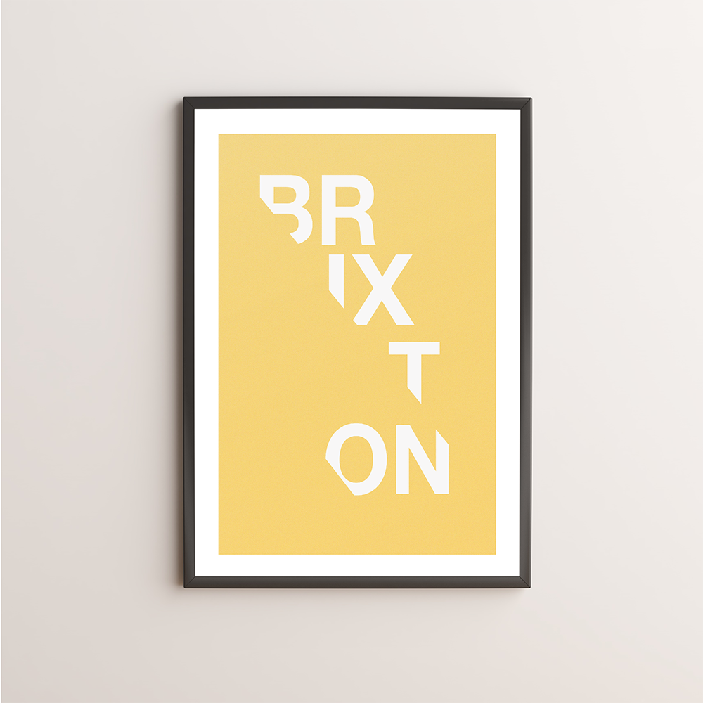 Brixton Typography Giclée Art Print