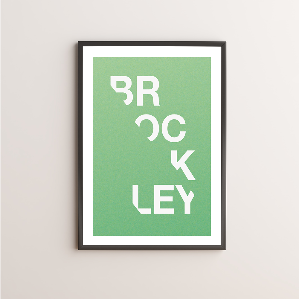 Brockley Typography Giclée Art Print