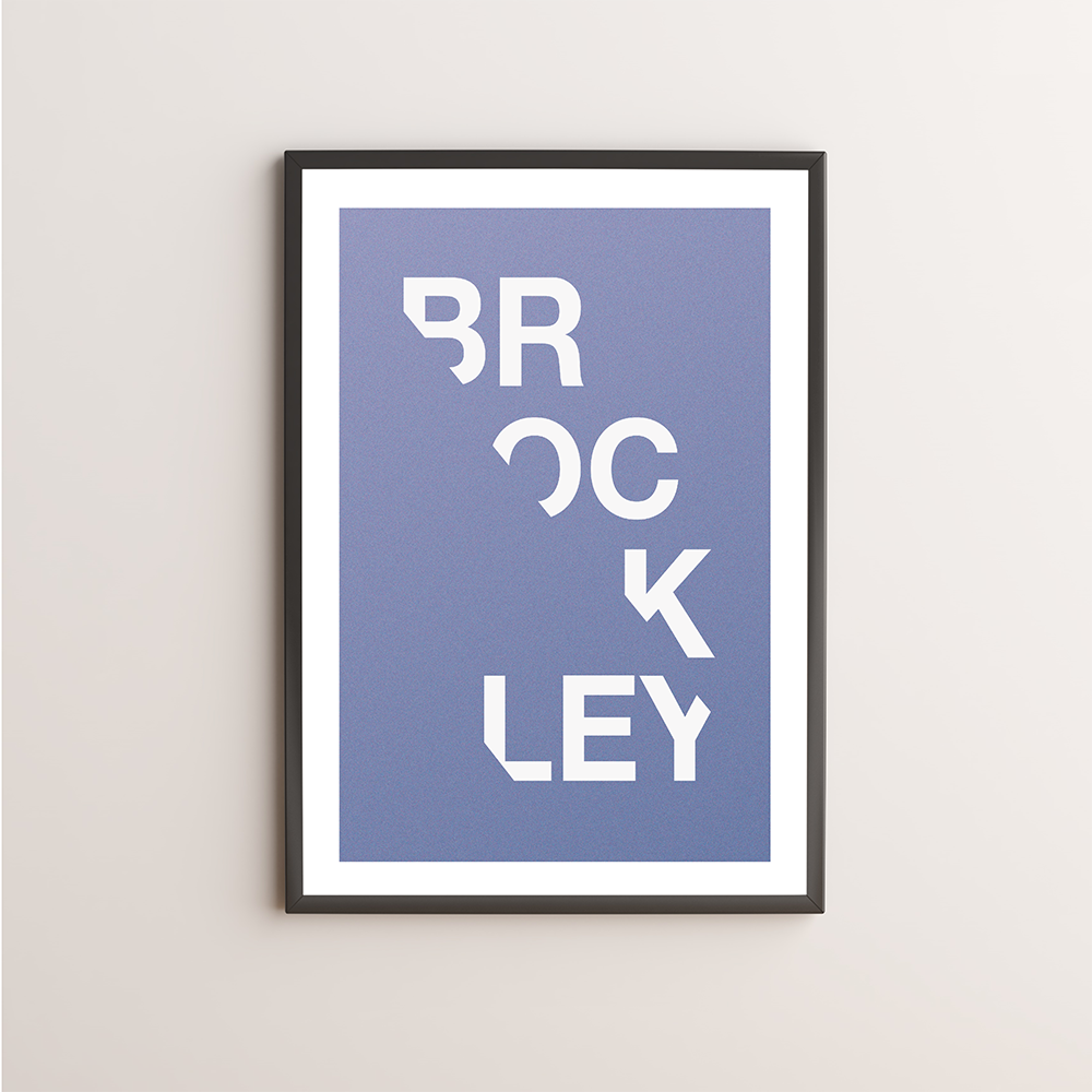 Brockley Typography Giclée Art Print