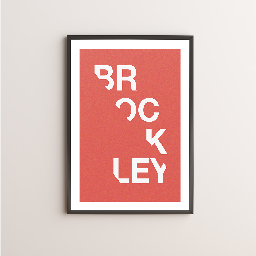 Brockley Typography Giclée Art Print