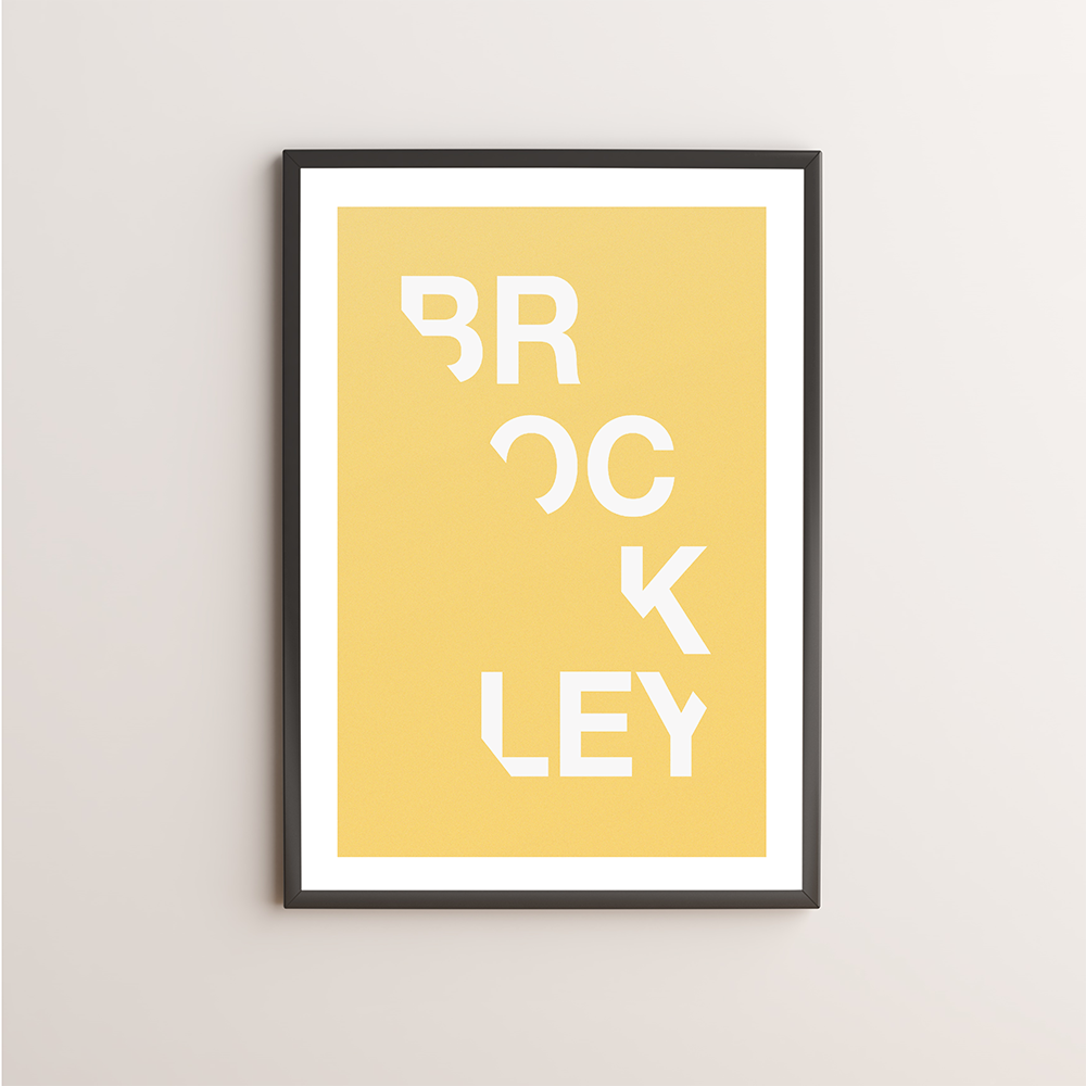 Brockley Typography Giclée Art Print