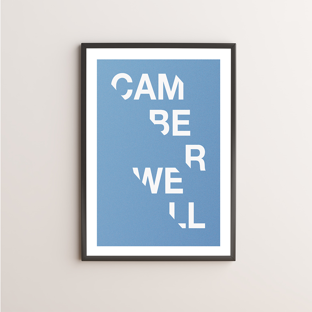 Camberwell Typography Giclée Art Print 