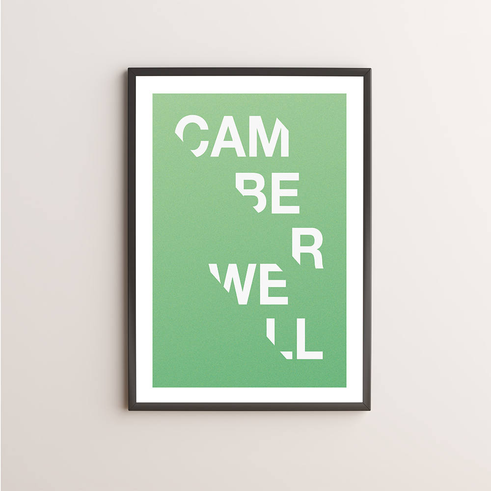 Camberwell Typography Giclée Art Print 