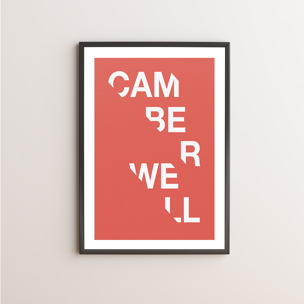 Camberwell Typography Giclée Art Print 