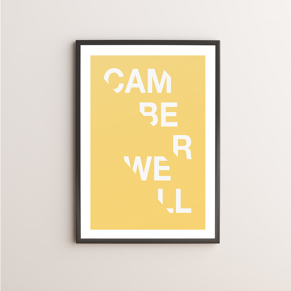 Camberwell Typography Giclée Art Print 