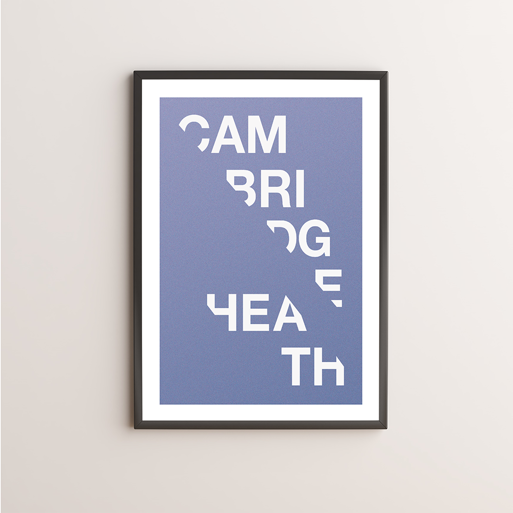 Cambridge Heath Typography Giclée Art Print