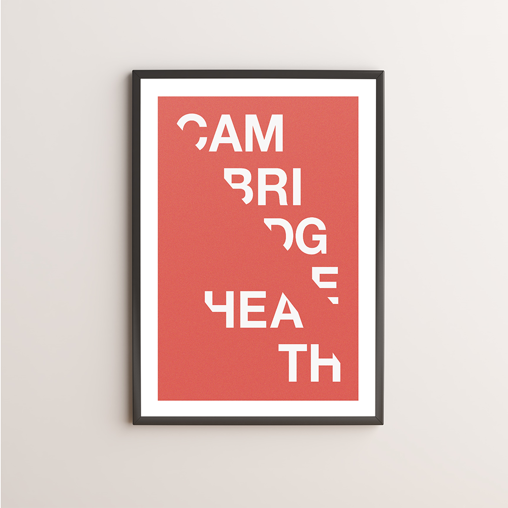 Cambridge Heath Typography Giclée Art Print