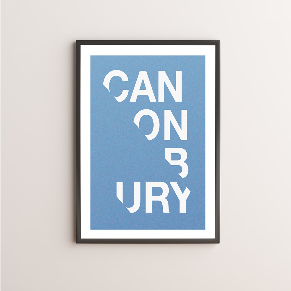 Canonbury Typography Giclée Art Print 