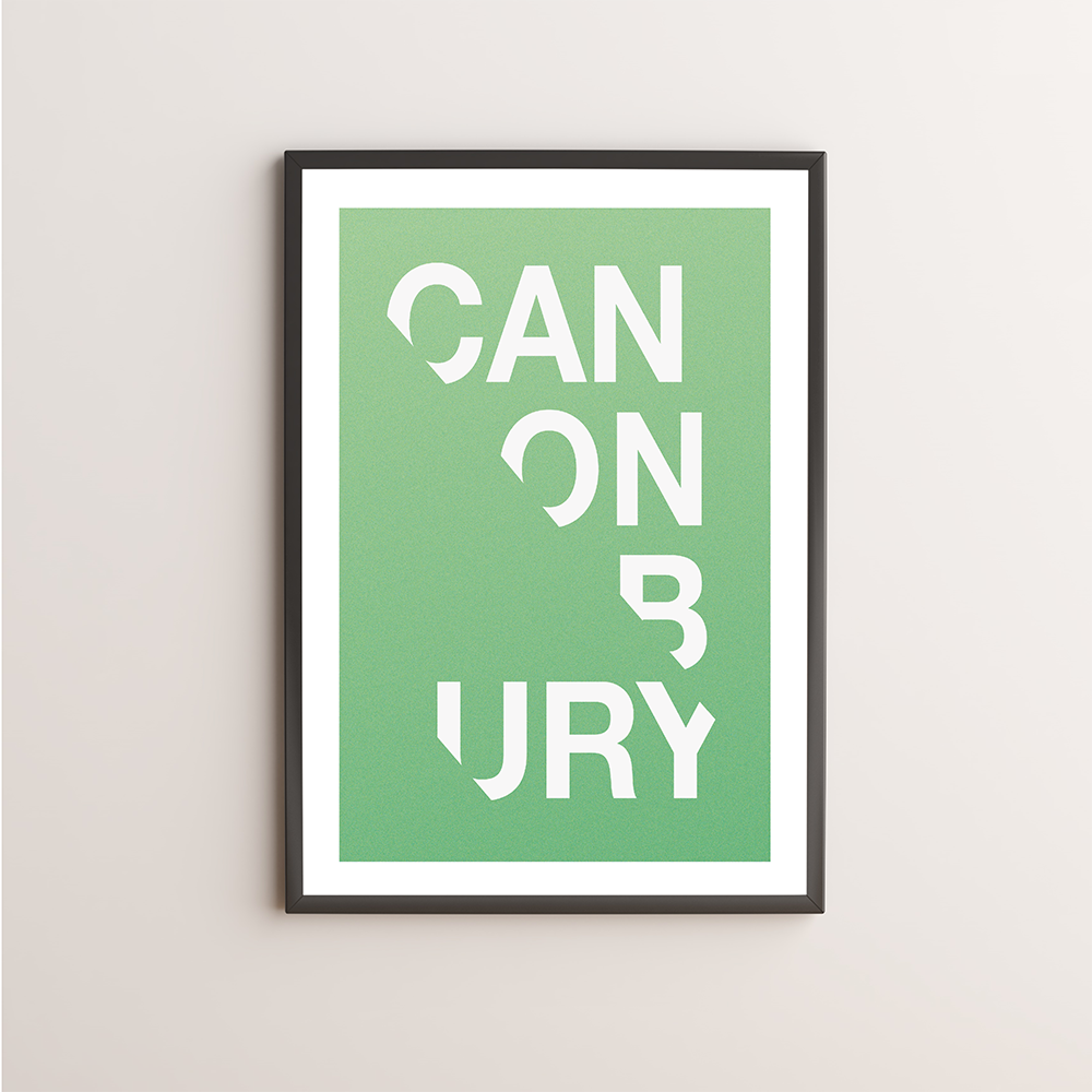 Canonbury Typography Giclée Art Print 