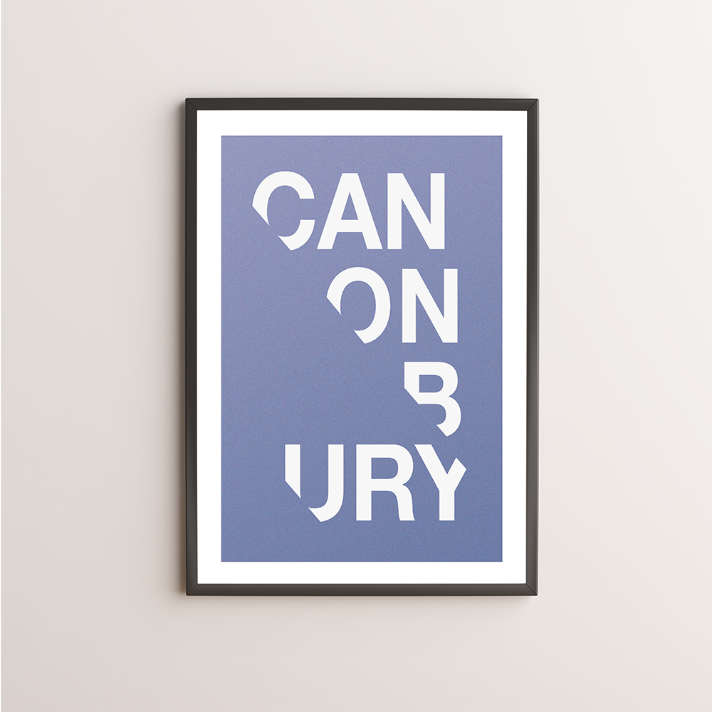 Canonbury Typography Giclée Art Print 