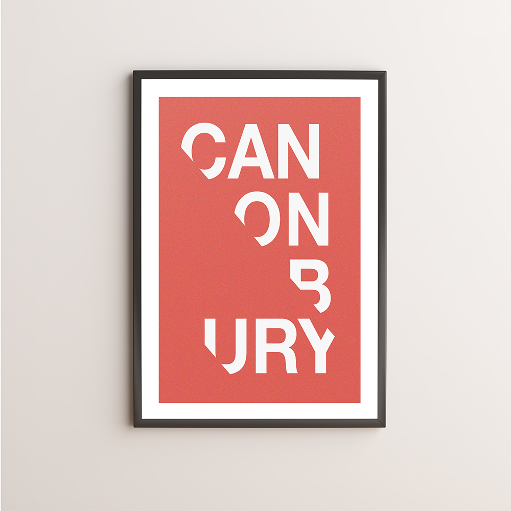 Canonbury Typography Giclée Art Print 