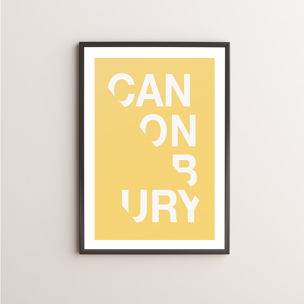 Canonbury Typography Giclée Art Print 