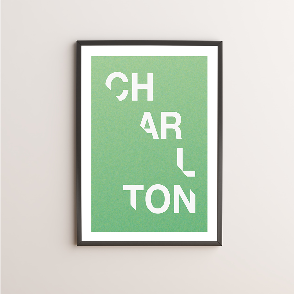 Charlton Typography Giclée Art Print 