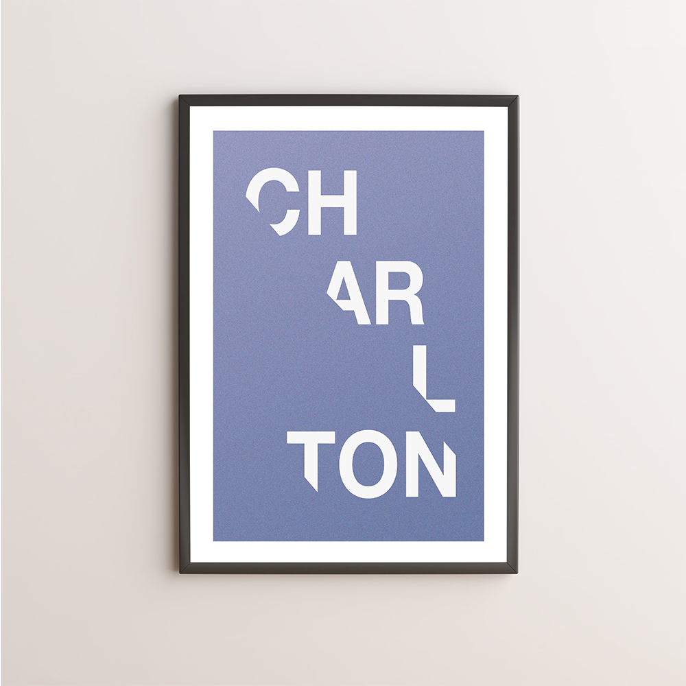 Charlton Typography Giclée Art Print 