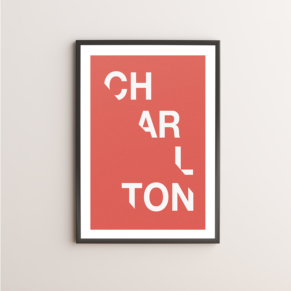 Charlton Typography Giclée Art Print 