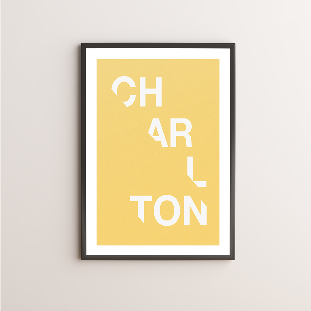 Charlton Typography Giclée Art Print 