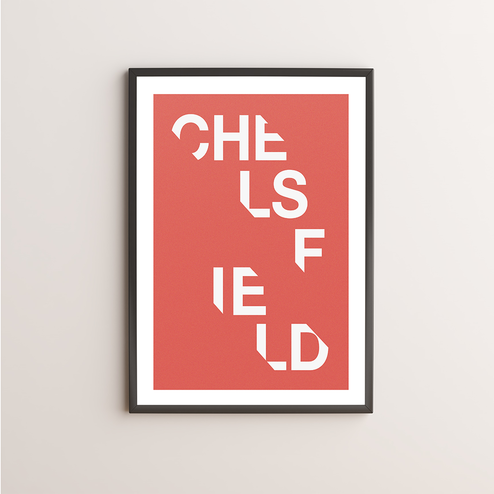 Chelsfield Typography Giclée Art Print