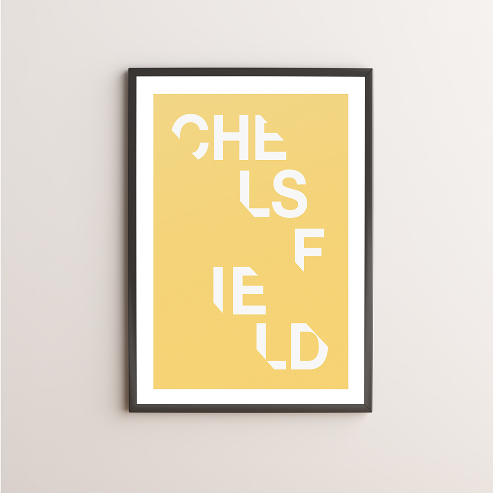 Chelsfield Typography Giclée Art Print