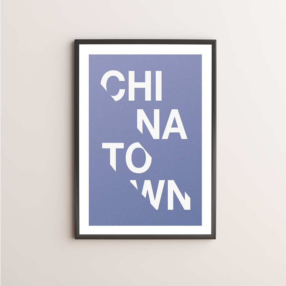 Chinatown Typography Giclée Art Print 