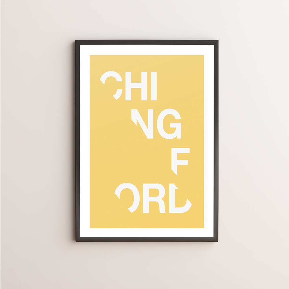 Chingford Typography Giclée Art Print 