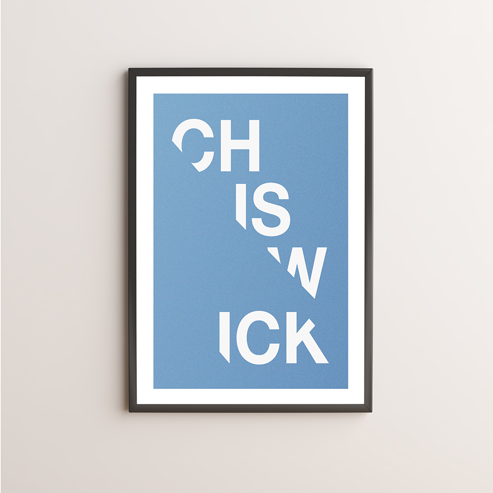 Chiswick Typography Giclée Art Print 