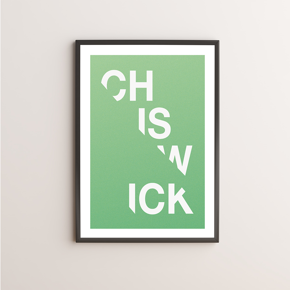 Chiswick Typography Giclée Art Print 