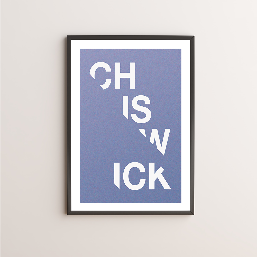 Chiswick Typography Giclée Art Print 