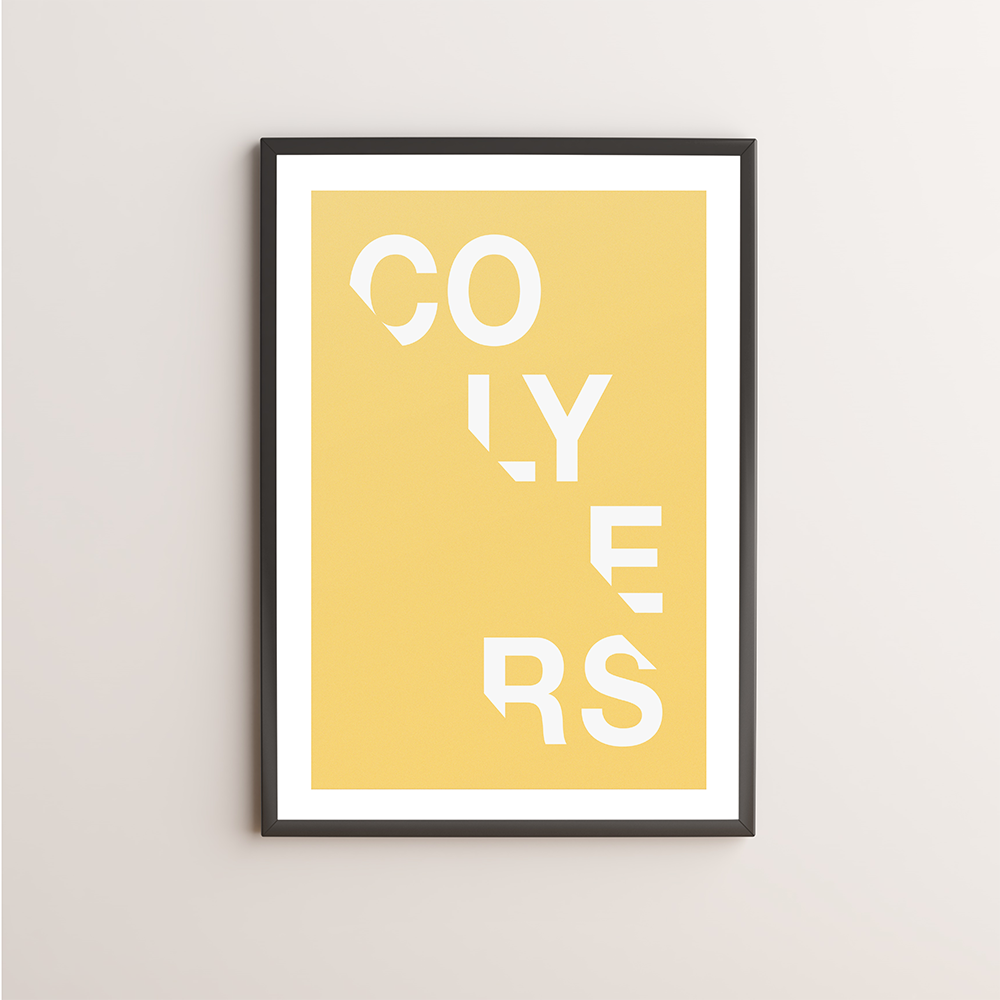 Colyers Typography Giclée Art Print 