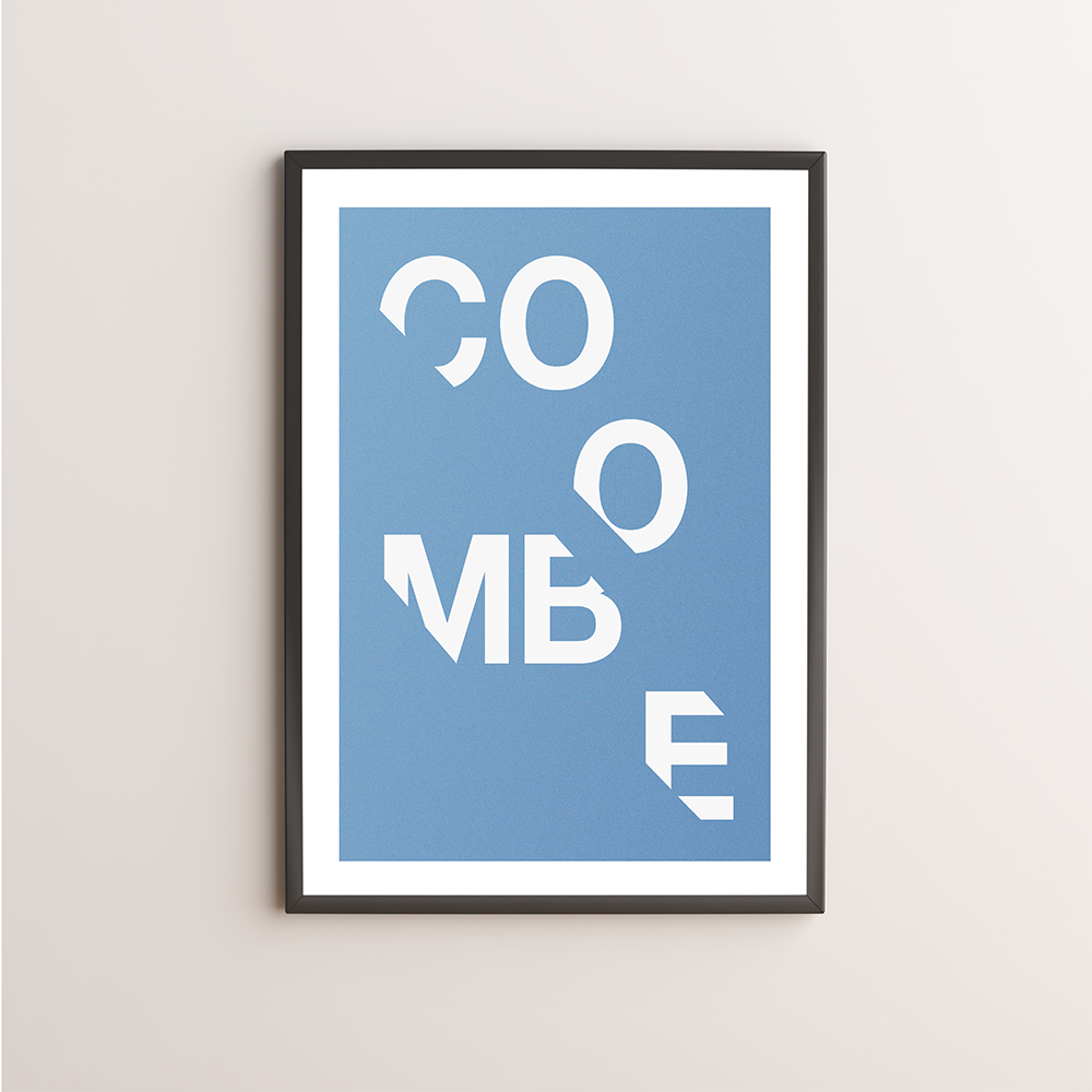 Coombe Typography Giclée Art Print