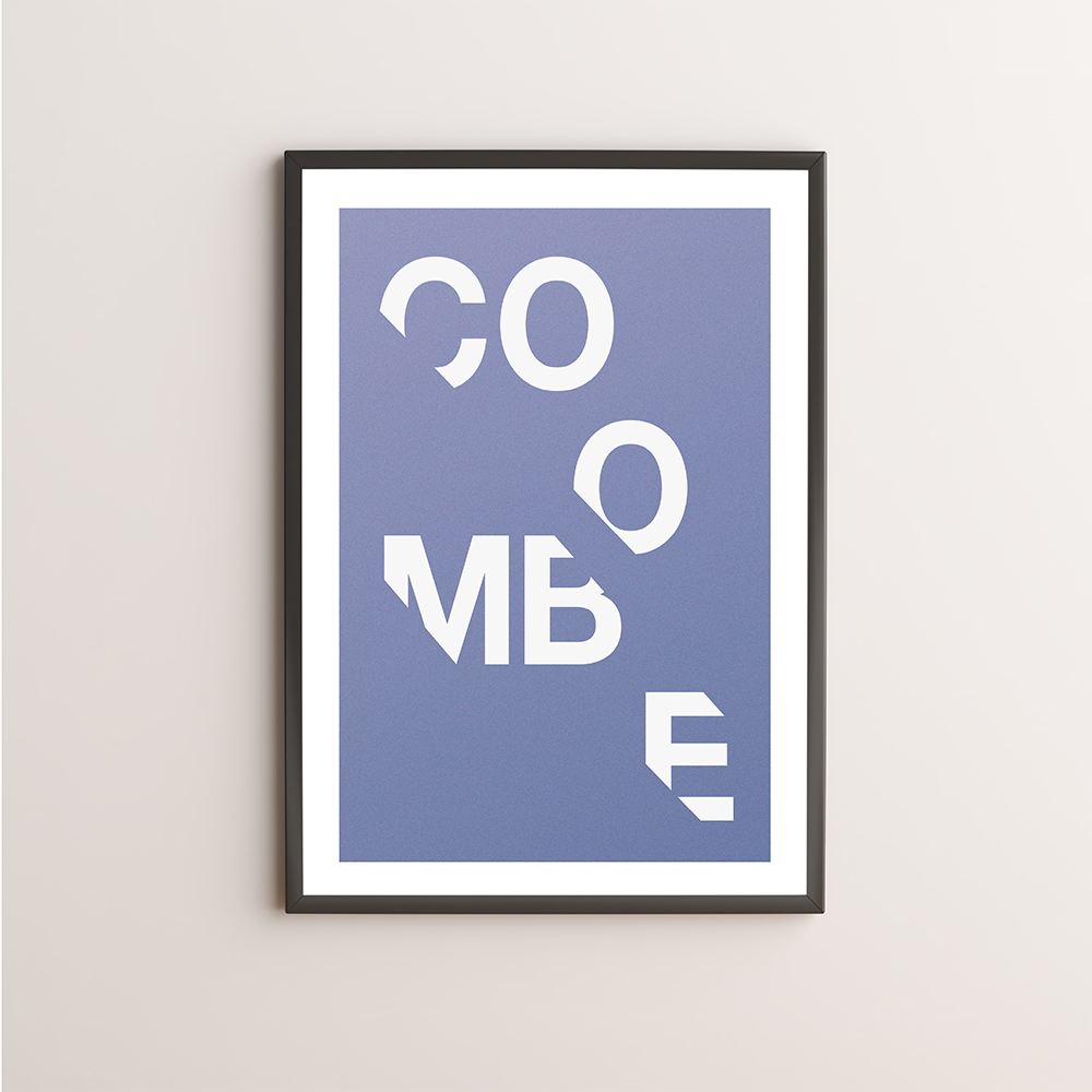 Coombe Typography Giclée Art Print