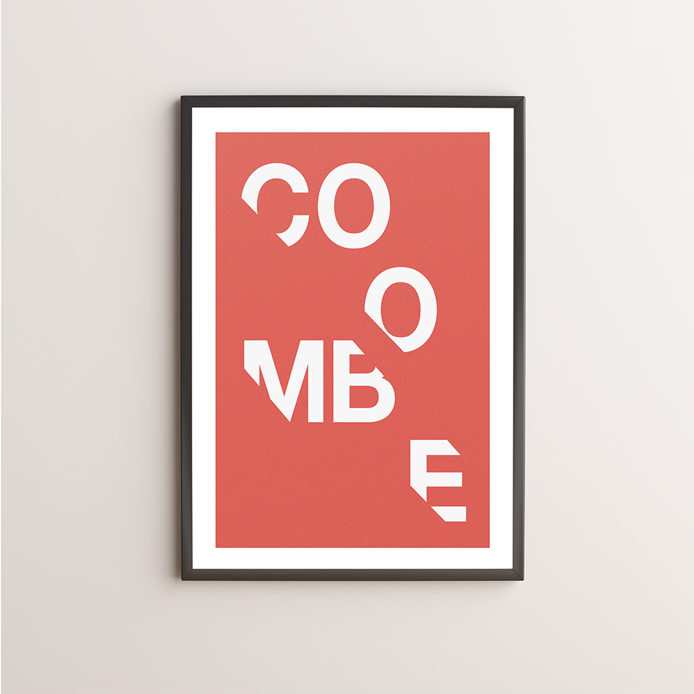 Coombe Typography Giclée Art Print