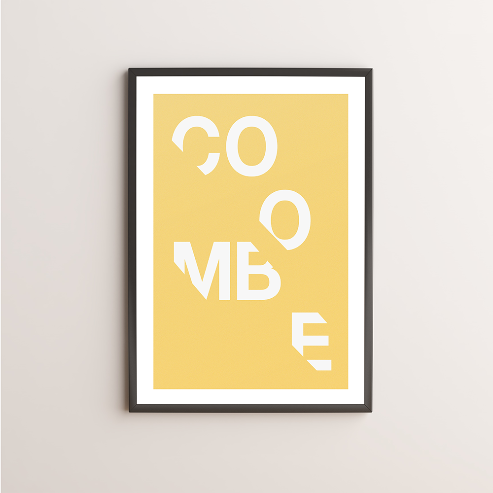 Coombe Typography Giclée Art Print