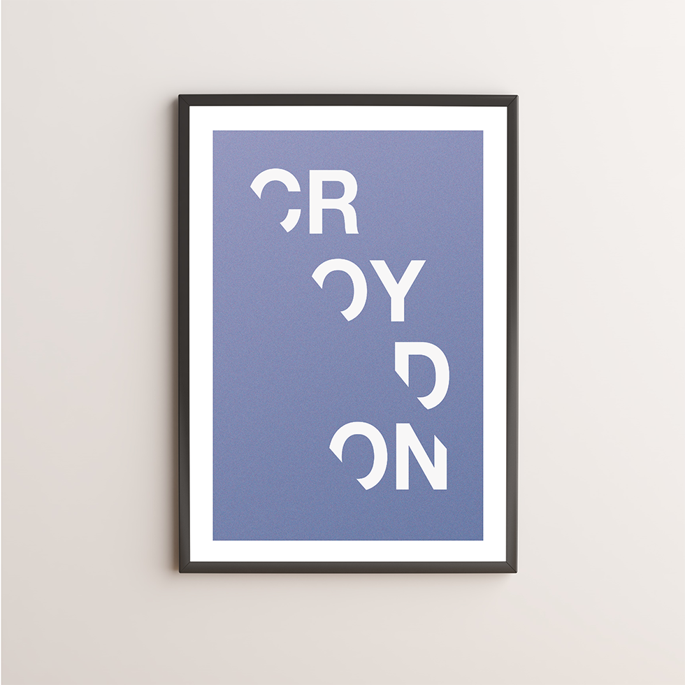 Croydon Typography Giclée Art Print 