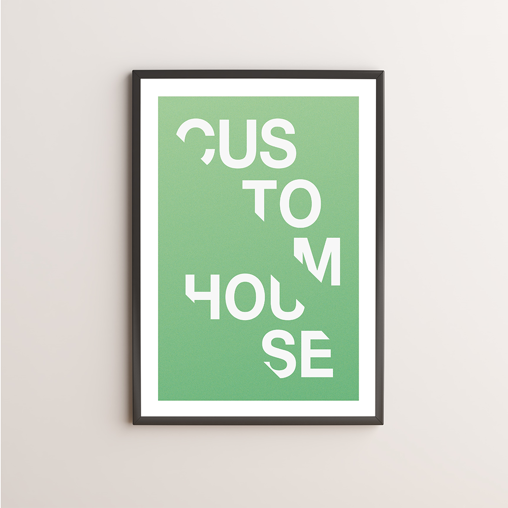 Custom House Typography Giclée Art Print 