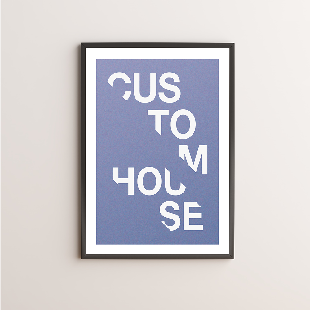 Custom House Typography Giclée Art Print 