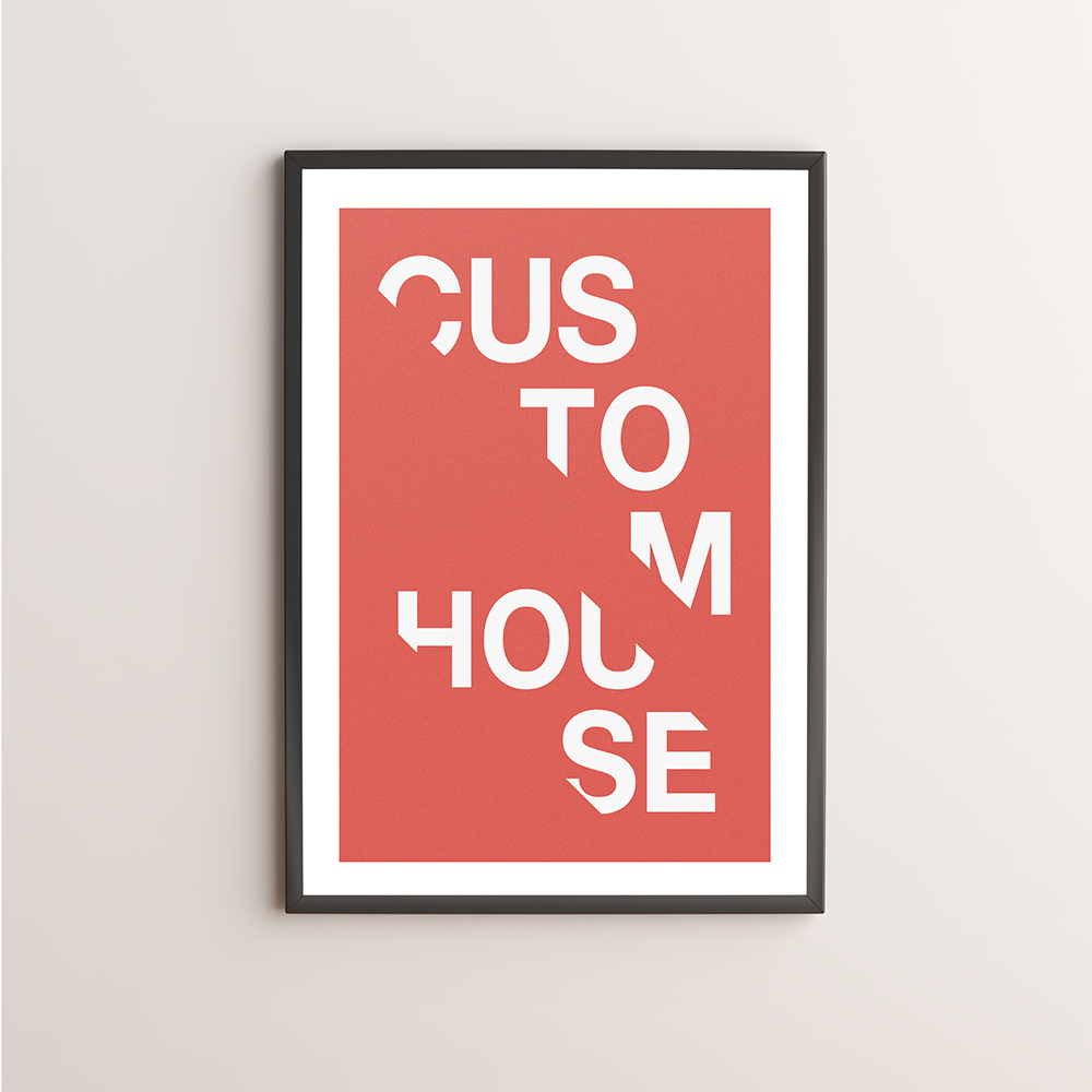 Custom House Typography Giclée Art Print 