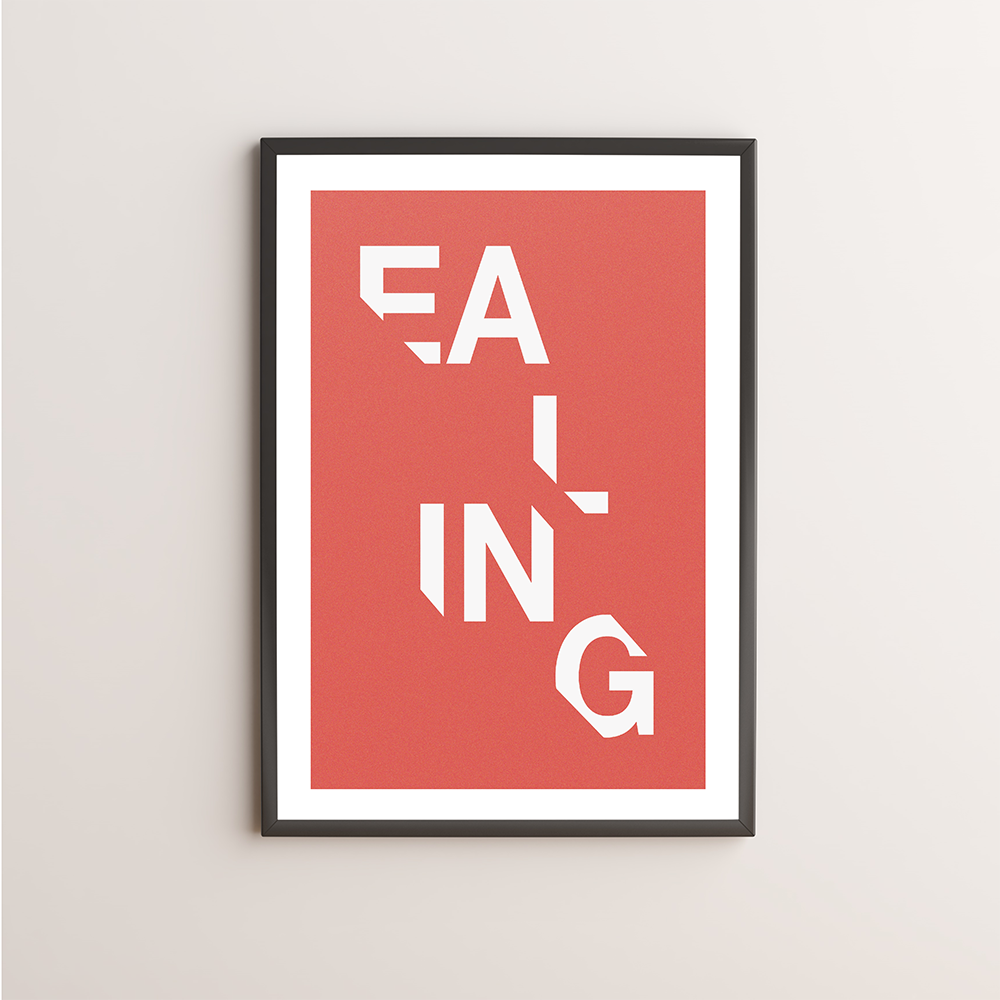 Ealing Typography Giclée Art Print