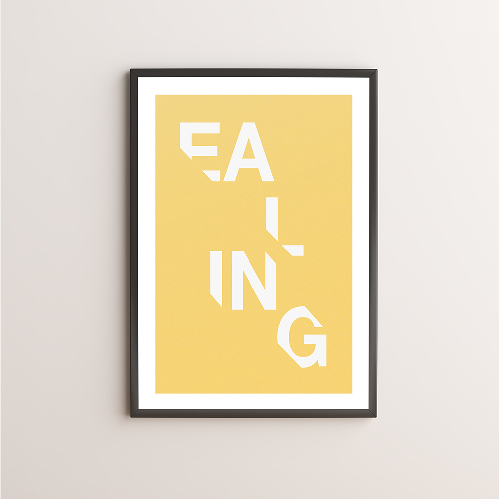 Ealing Typography Giclée Art Print