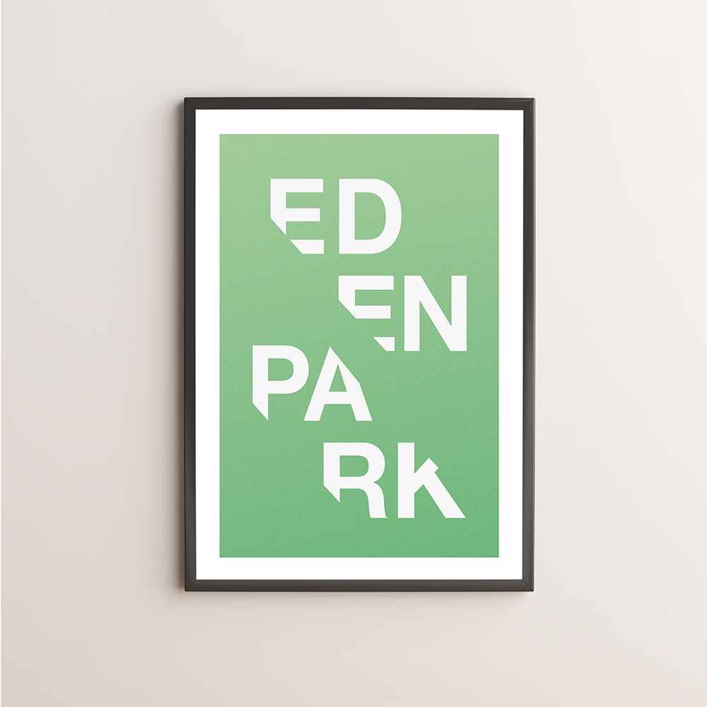 Eden Park Typography Giclée Art Print 